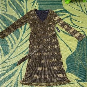 Black and gold lulu’s dress